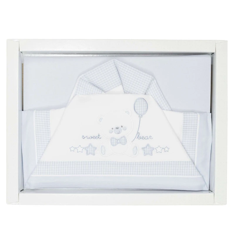 Bebitaly Set 3pz Lenzuola Culla Sweet Bear 3 Bebitaly Set 3pz Lenzuola Culla Sweet Bear