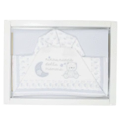 Bebitaly Set 3pz Lenzuola Letto Ninna Nanna Mamma