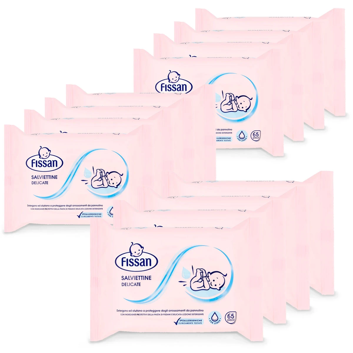 Fissan 780 Salviette Delicate Alla Camomilla E Zinco, 12x65 Confezione 3 Fissan 780 Salviette Delicate Alla Camomilla E Zinco, 12x65 Confezione