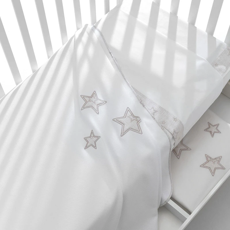 Erbesi Coperta Piquet Star - Tortora 4 Erbesi Coperta Piquet Star - Tortora - immagine 2