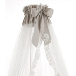 Erbesi Velo Zanzariera Mirtillo Con Fiocco Per Lettino