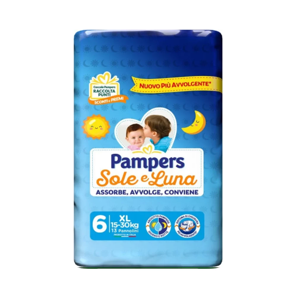 Pampers® Pampers Pannolini Sole E Luna XL 6 - 13 Pezzi 3 Pampers® Pampers Pannolini Sole E Luna XL 6 - 13 Pezzi