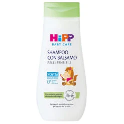 HiPP Shampoo Con Balsamo Per Pelli Sensibili, 200ml